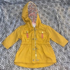 Yellow fall jacket size 3/6 months,